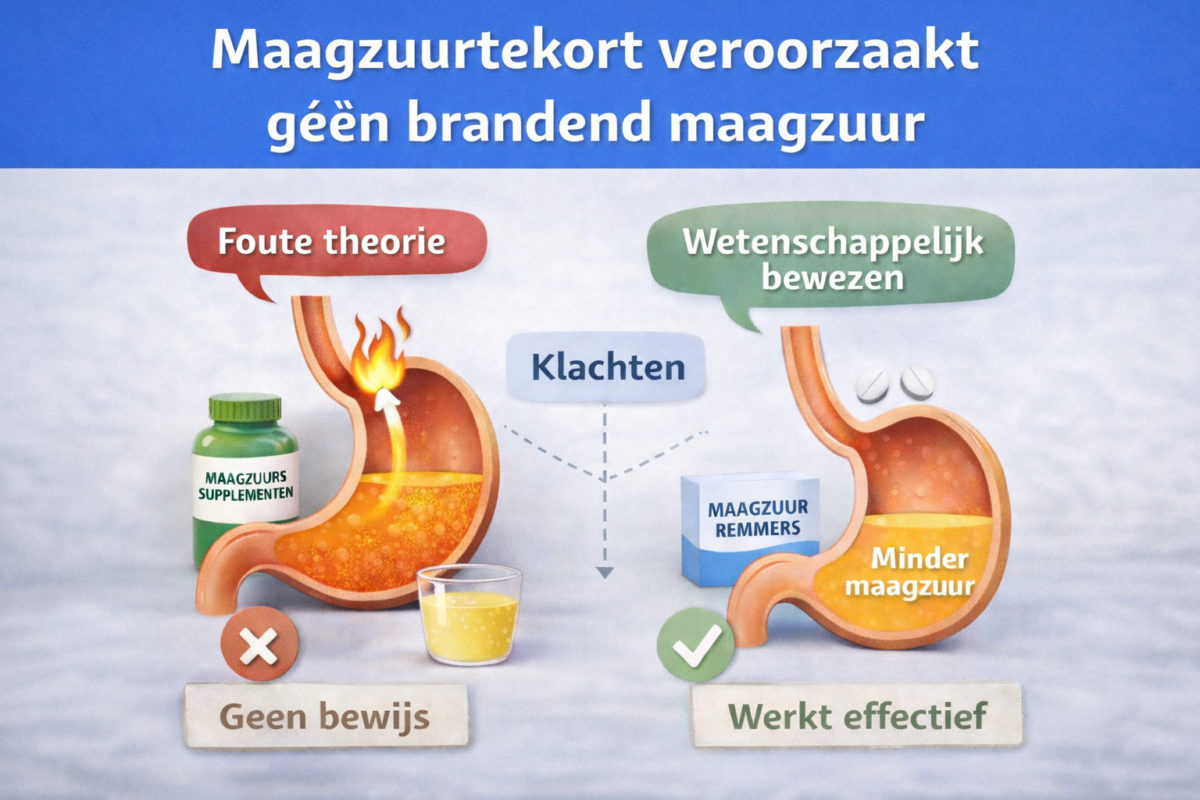 maagzuur tekort veroorzaakt geen reflux
