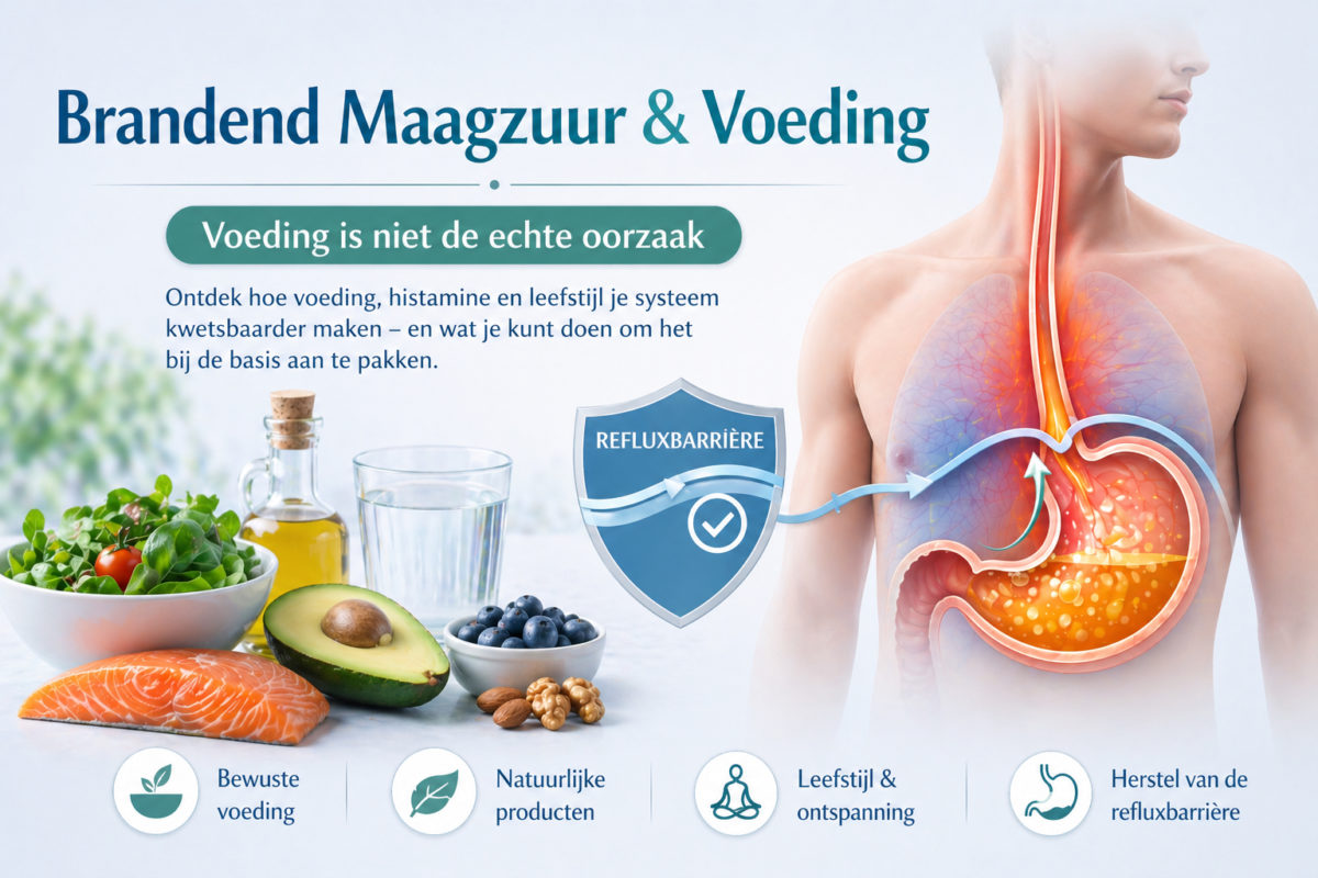 Voeding en leefstijl beïnvloeden de refluxbarrière bij brandend maagzuur