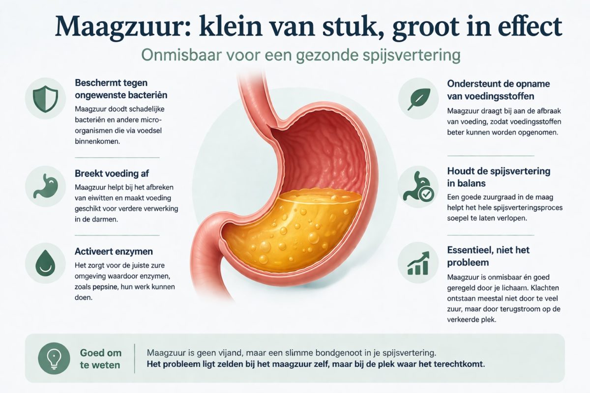 functie van maagzuur in de spijsvertering uitgelegd